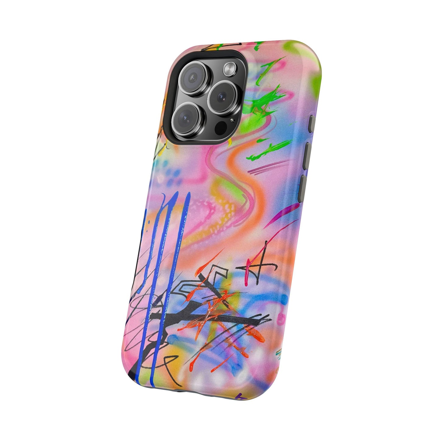 MagSafe "neon haze" airbrush iPhone case