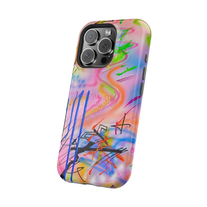 MagSafe "neon haze" airbrush iPhone case