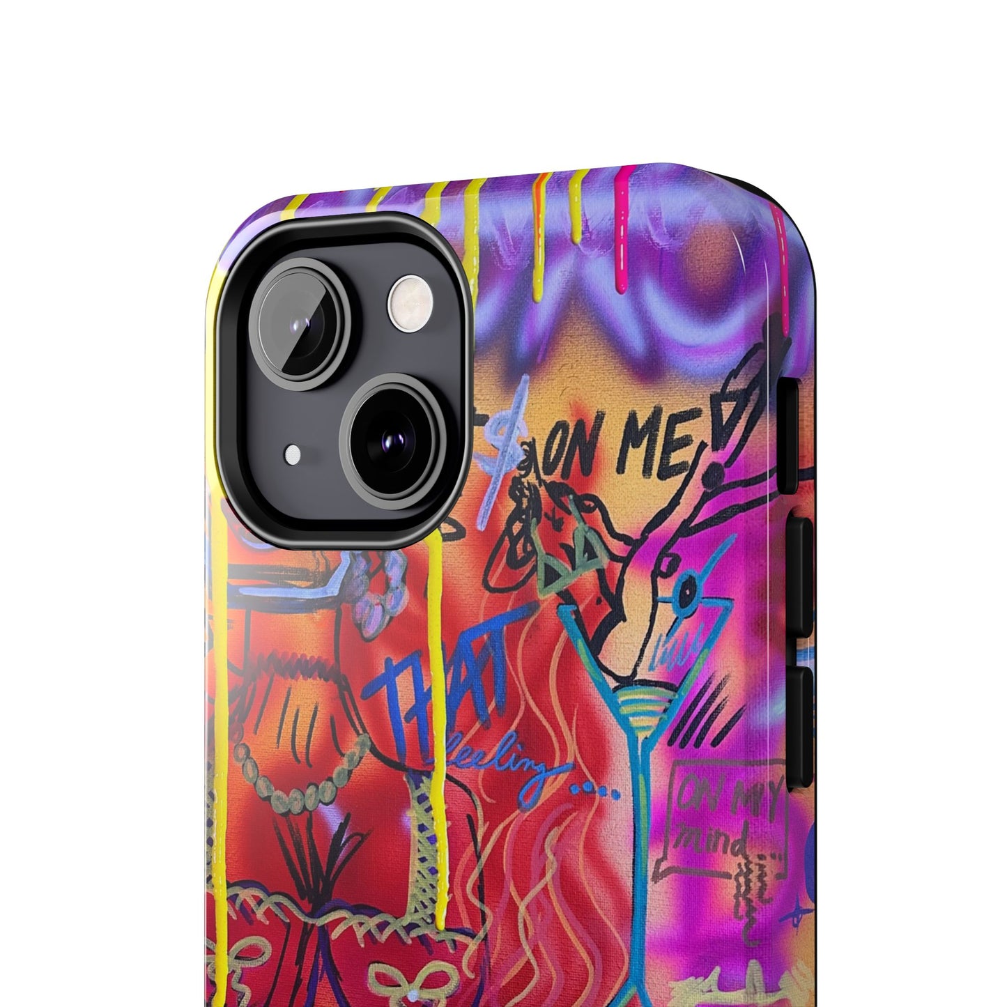 "shots on me" airbrush iPhone case