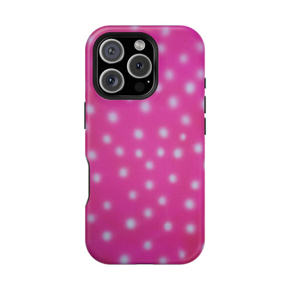 MagSafe "bubblegum polka dot" airbrush iPhone case