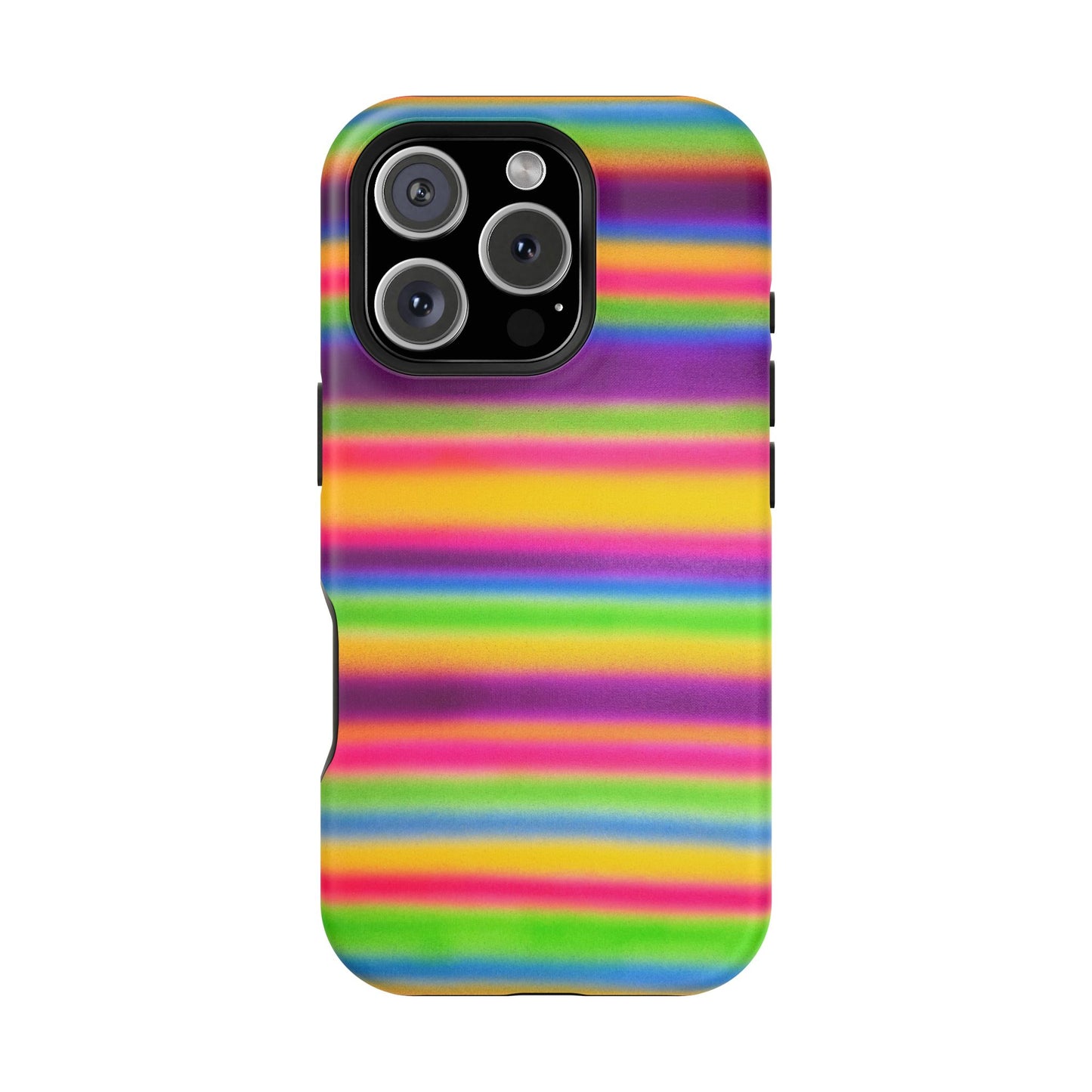 MagSafe "colorful stripes" airbrush iPhone case