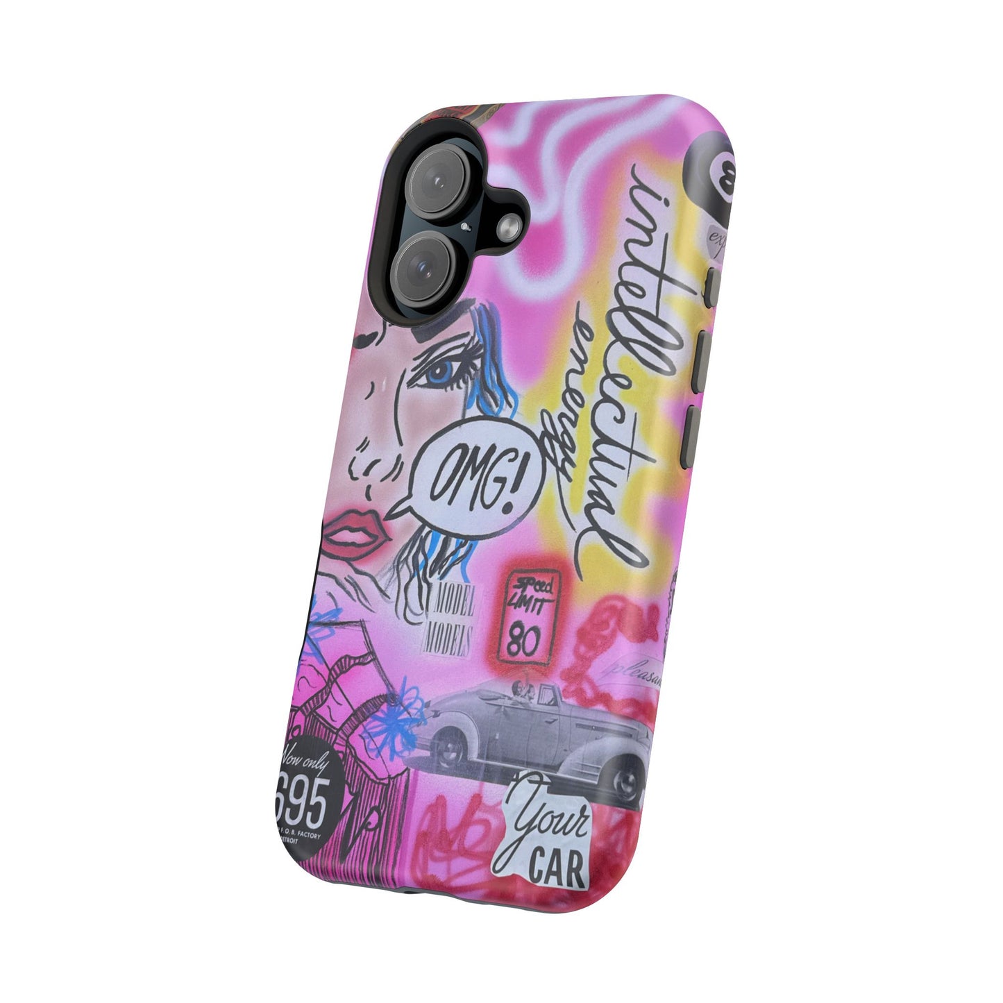MagSafe "intellektuelle Energie" Airbrush iPhone Hülle