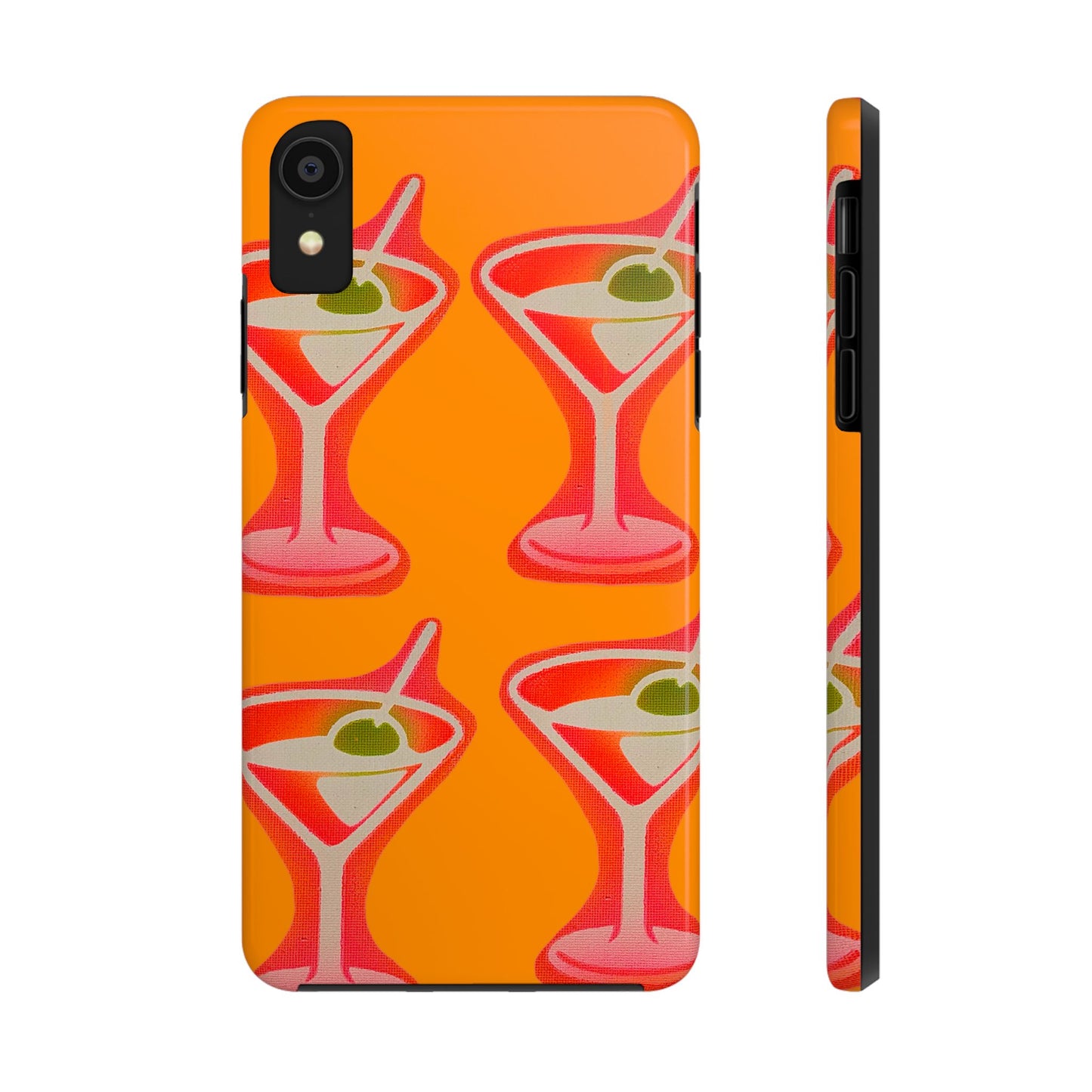 "shaken, not stirred” airbrush iPhone case