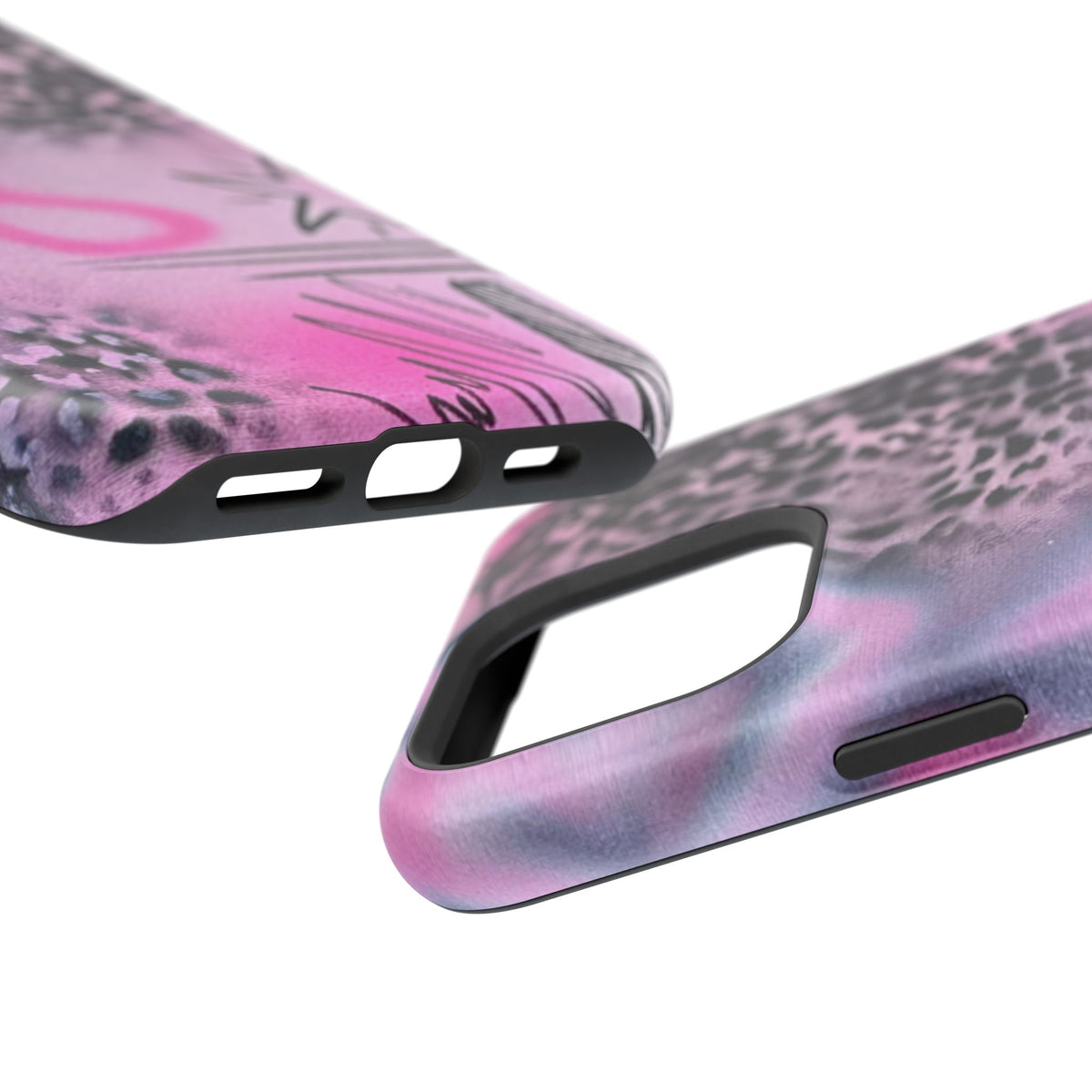 MagSafe "onyx cheetah" Airbrush iPhone Hülle