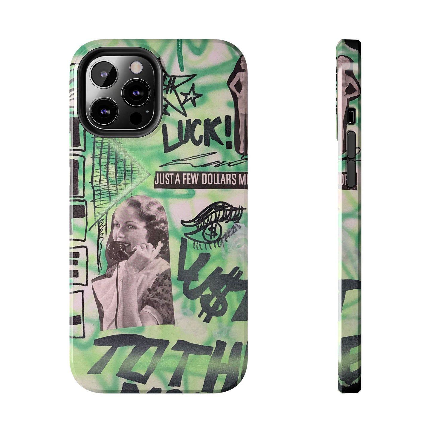 "lust over luck" airbrush iPhone case