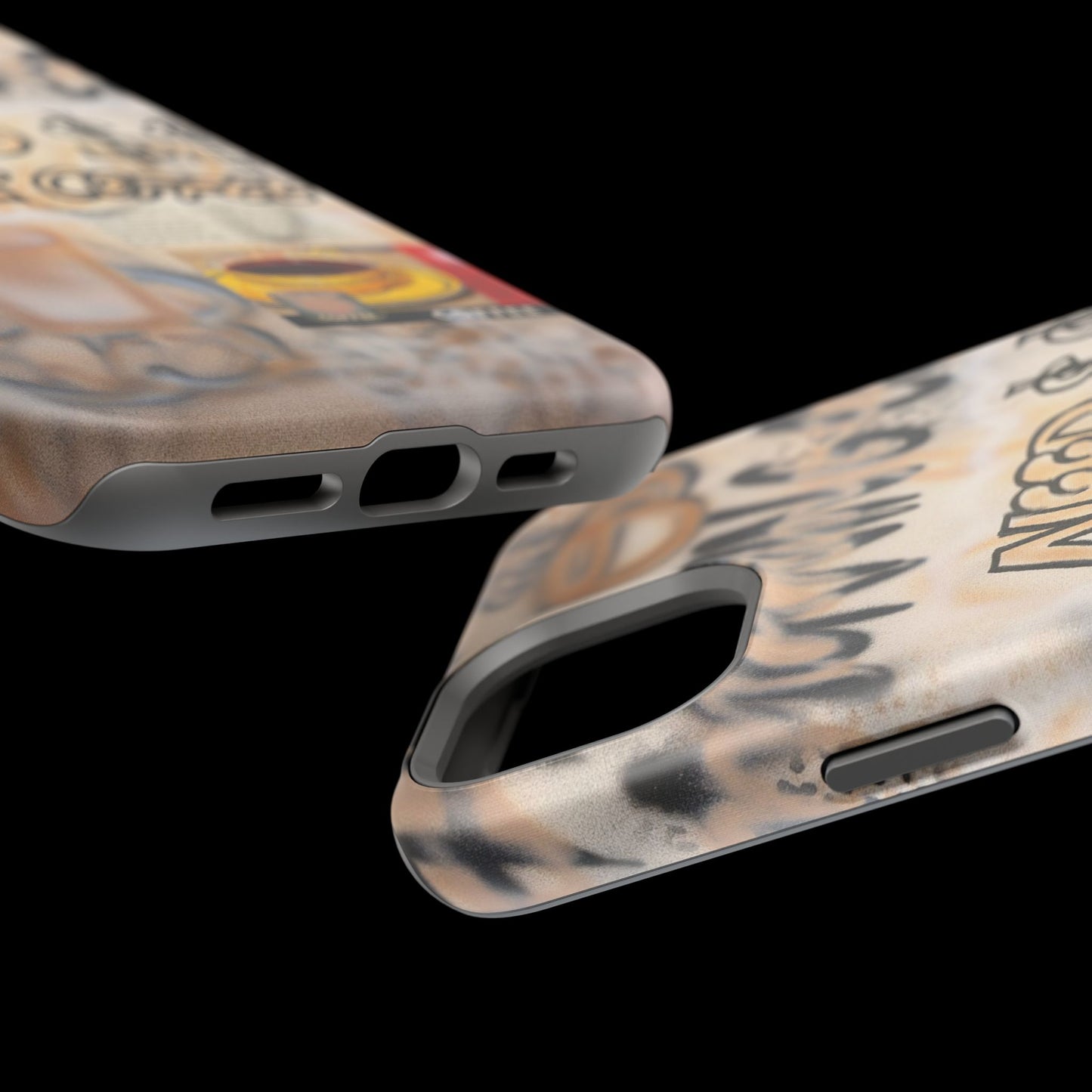 MagSafe "need $$ for coffee" airbrush iPhone case