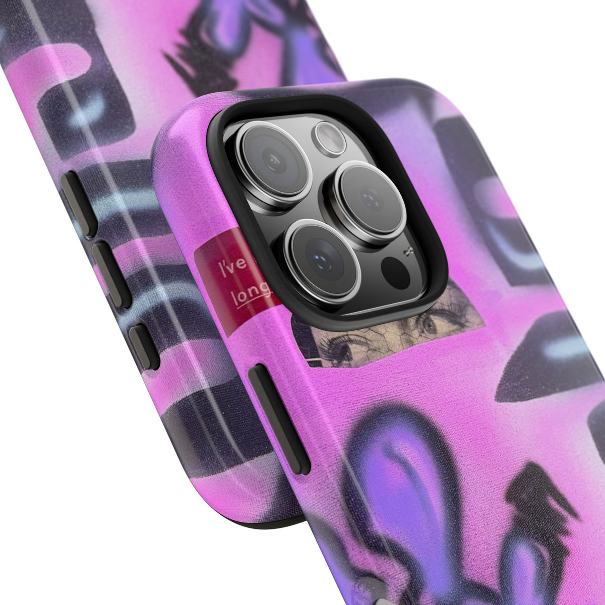 "Lila Prinzessin" Airbrush iPhone Hülle