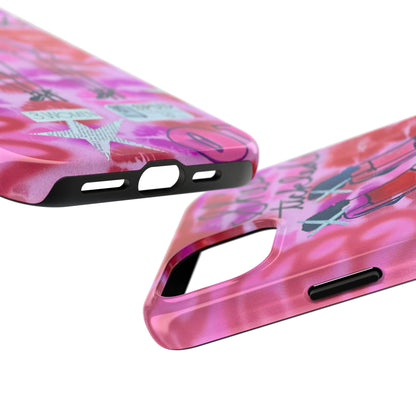 "tickled pink" airbrush iPhone case