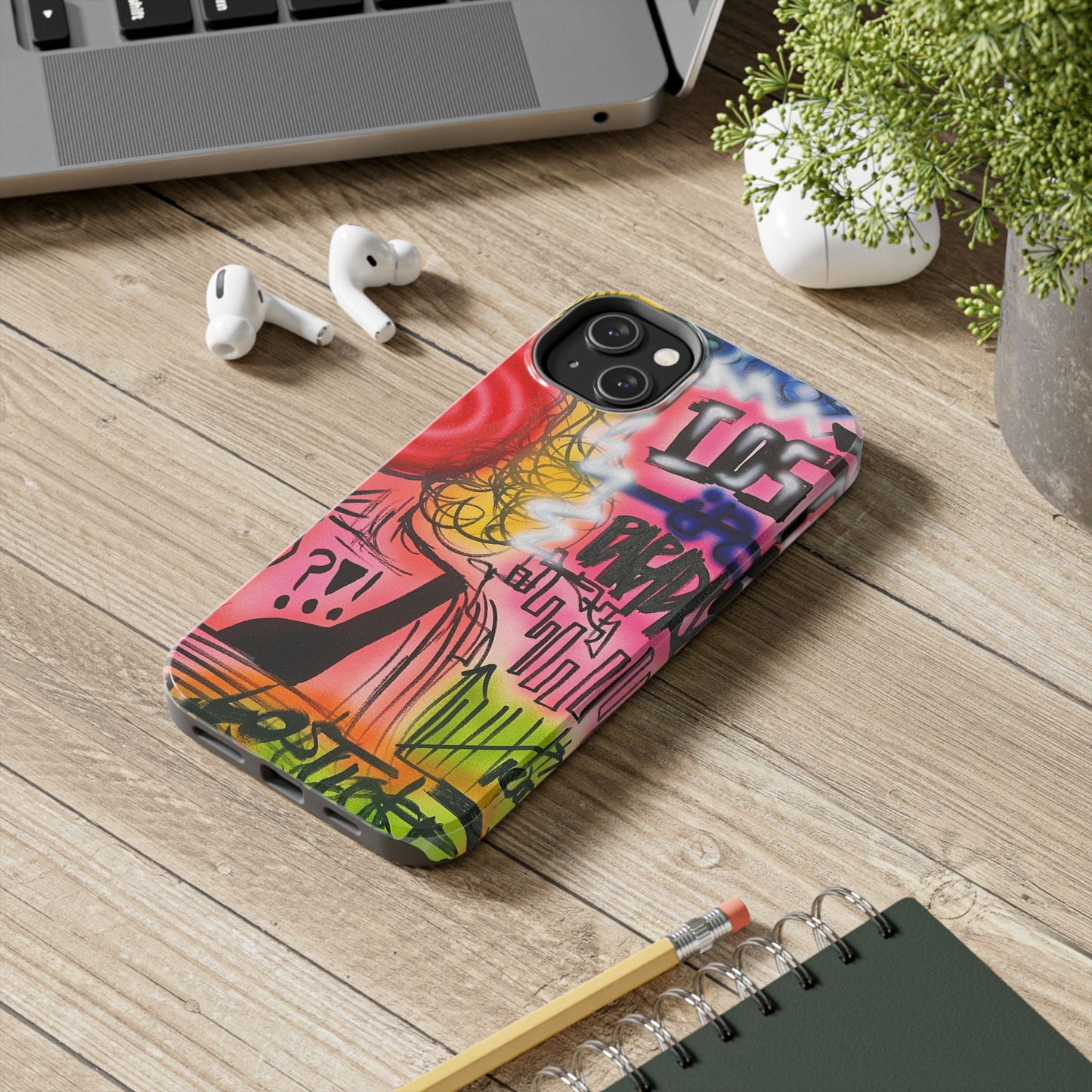 "lost in paradise" airbrush iPhone case