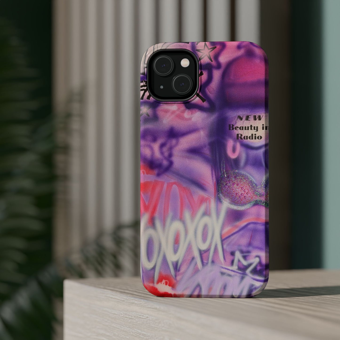 MagSafe "mic check" airbrush iPhone case
