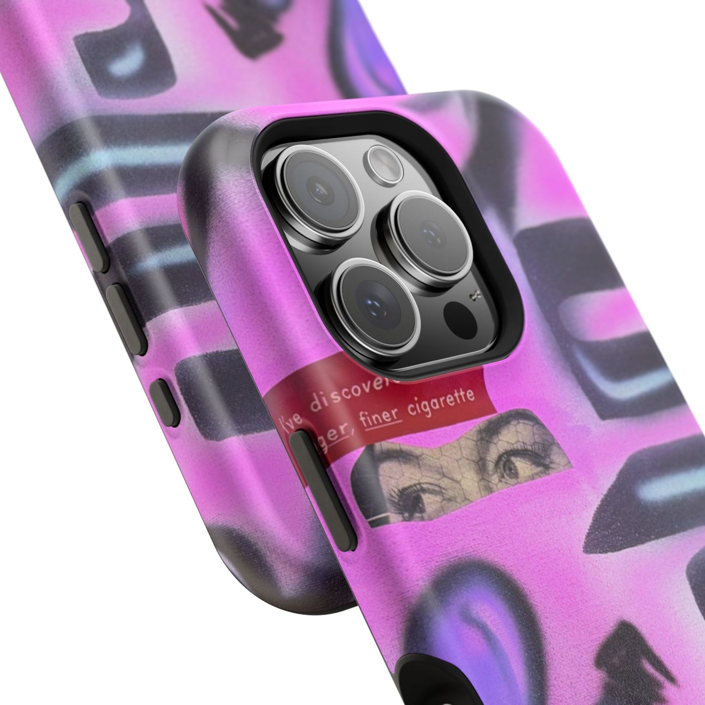 MagSafe "purple princess" airbrush iPhone case