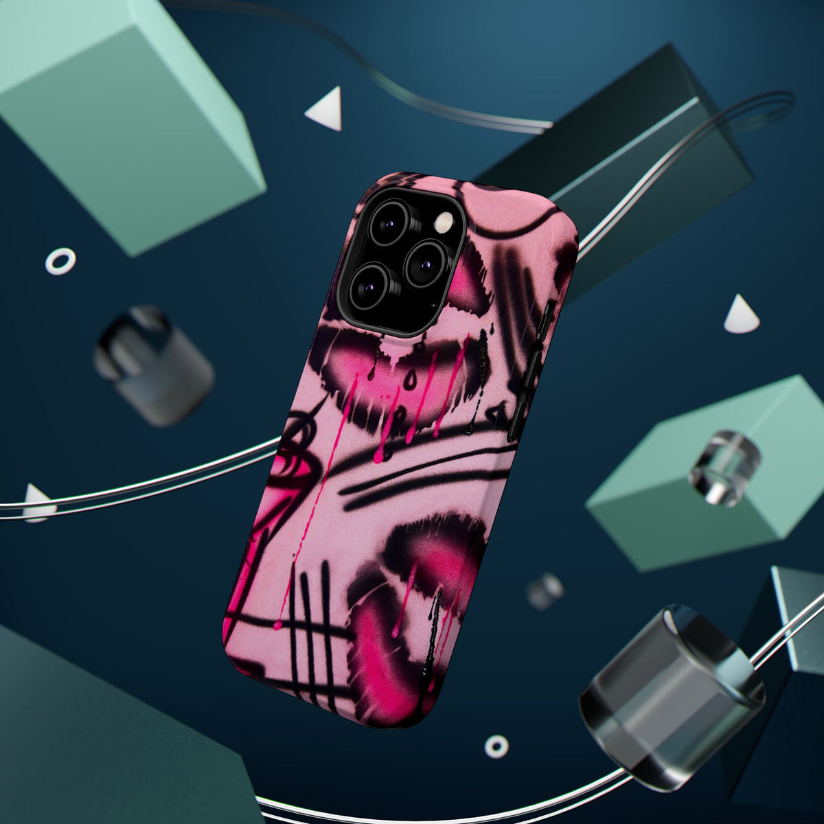MagSafe "glossy pout" airbrush iPhone case