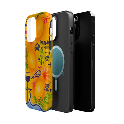 MagSafe Airbrush iPhone Hülle „citrus coastline“