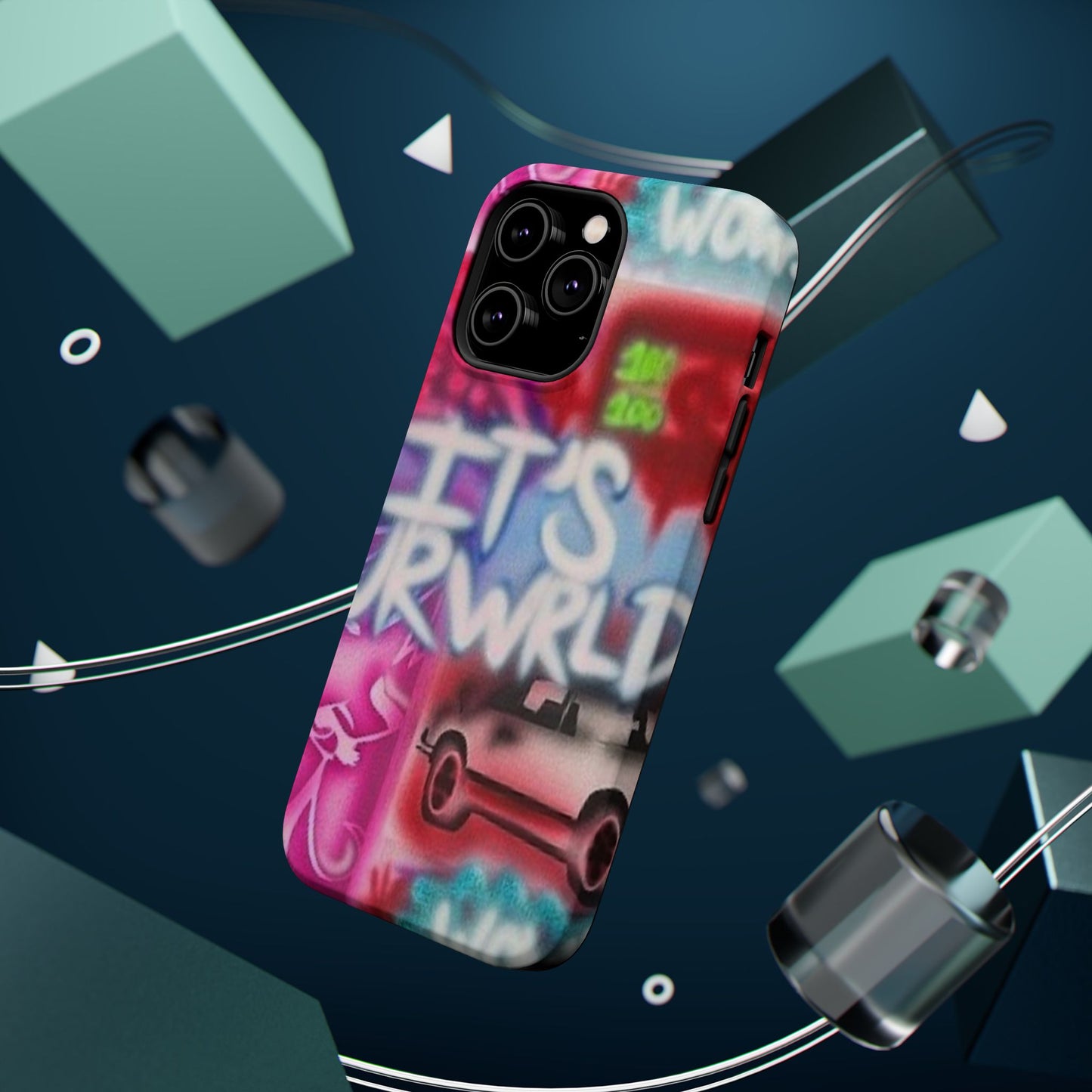 MagSafe „its ur WRLD“ Airbrush iPhone Hülle