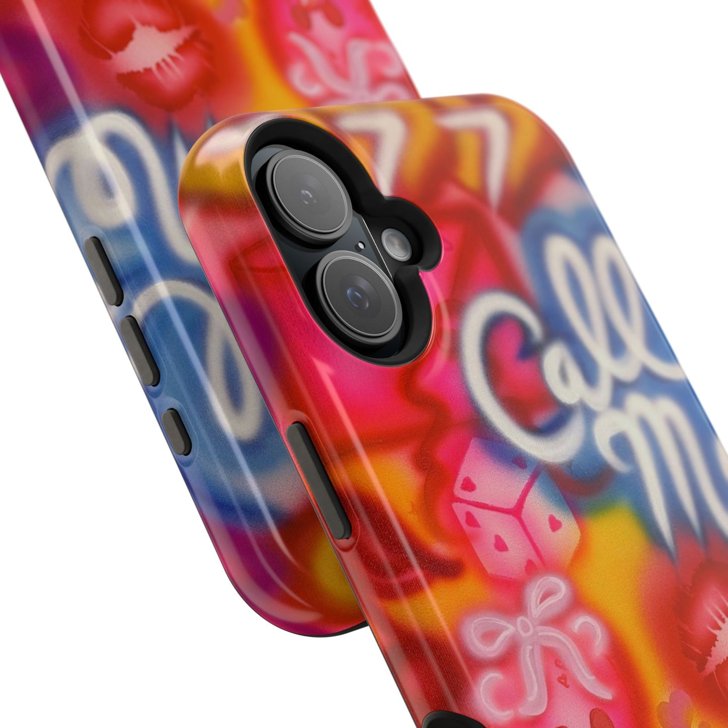 MagSafe „RUF MICH AN!“ Airbrush iPhone Hülle