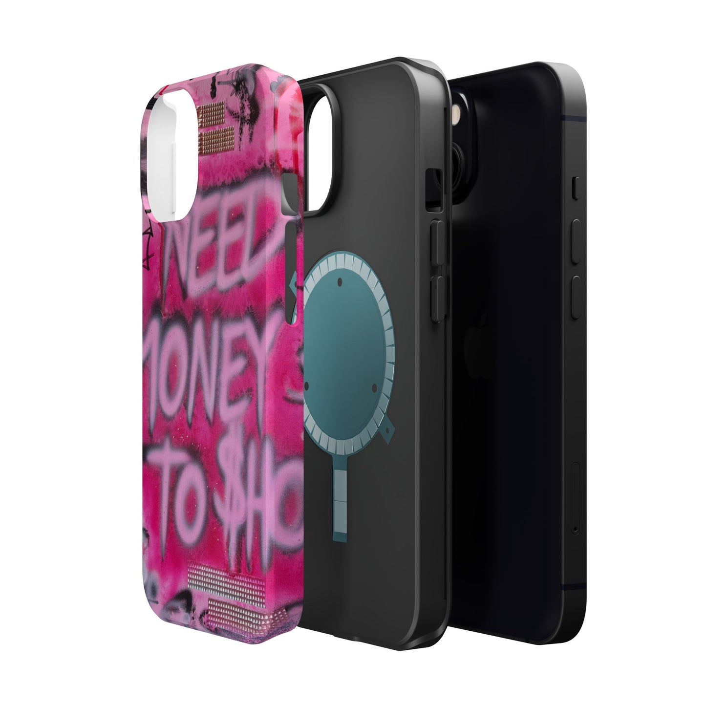 MagSafe "need $$ to shop" airbrush iPhone case