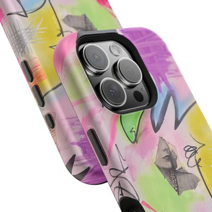MagSafe "pastel static" airbrush iPhone case