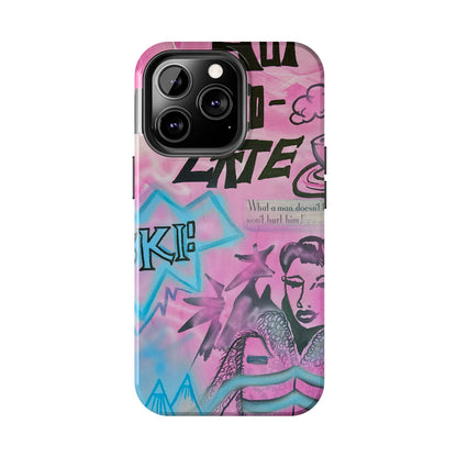 "avant le ski" airbrush iPhone case