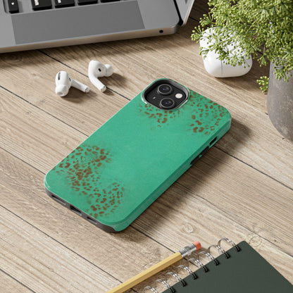 "teal cheetah" airbrush iPhone case
