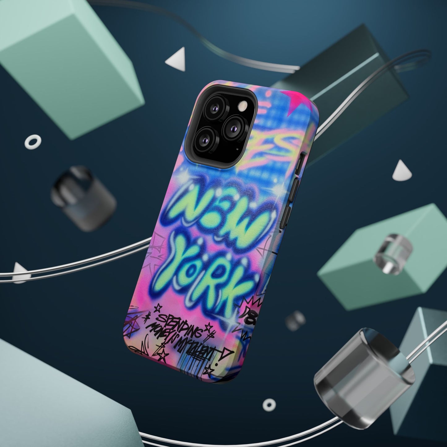 magsafe "spending $$ is my talent" airbrush iPhone case