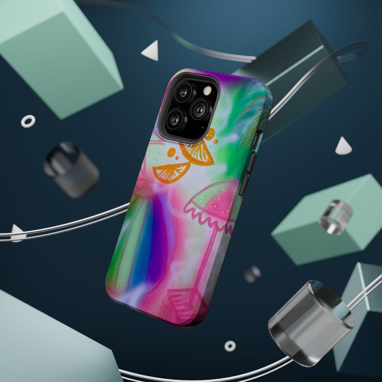 MagSafe "on the beach" airbrush iPhone case