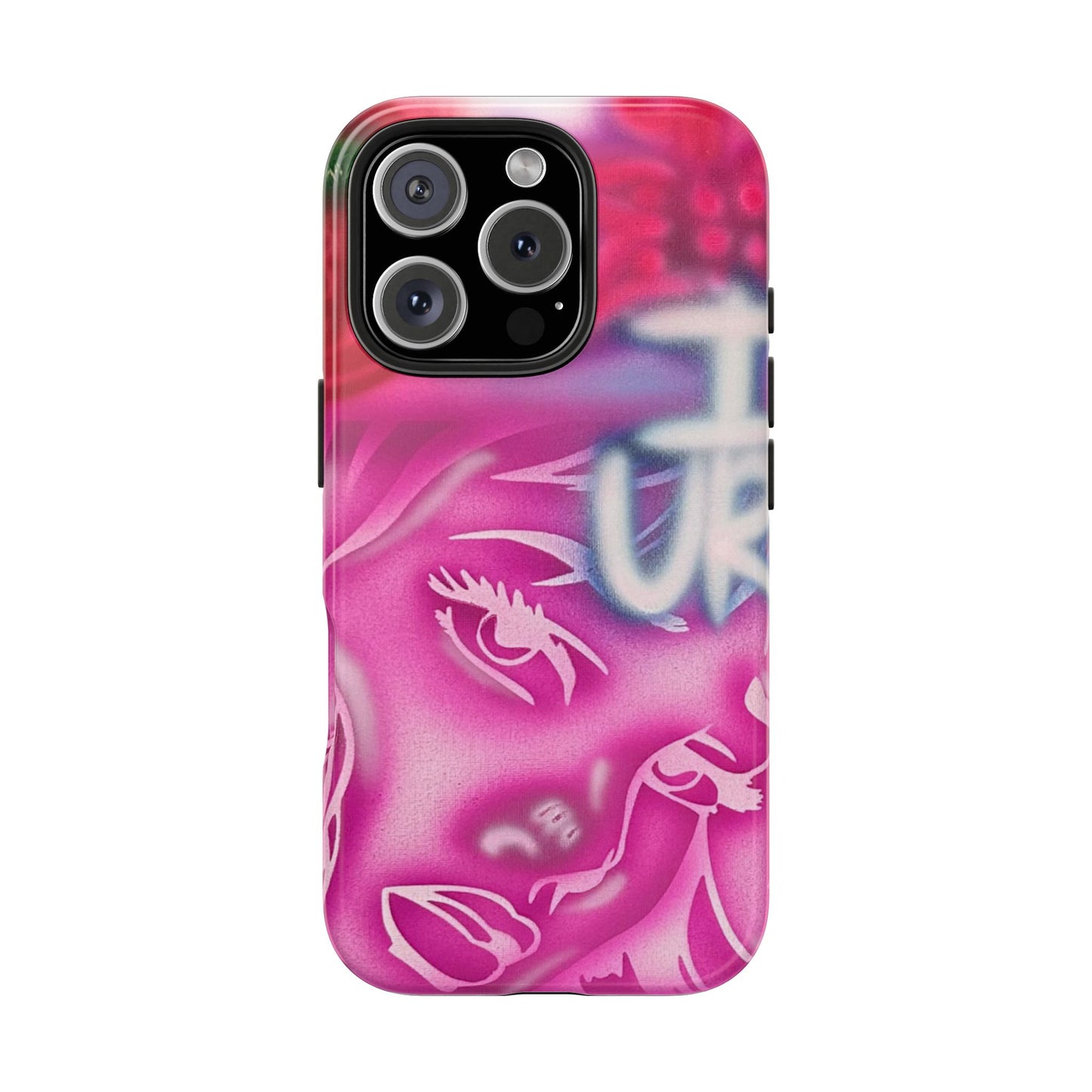 "girlz WRLD" airbrush iPhone case