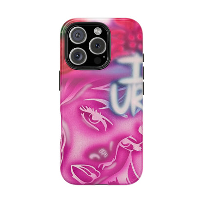 "girlz WRLD" airbrush iPhone case