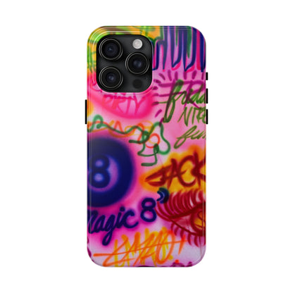"colorful chaos" airbrush iPhone case