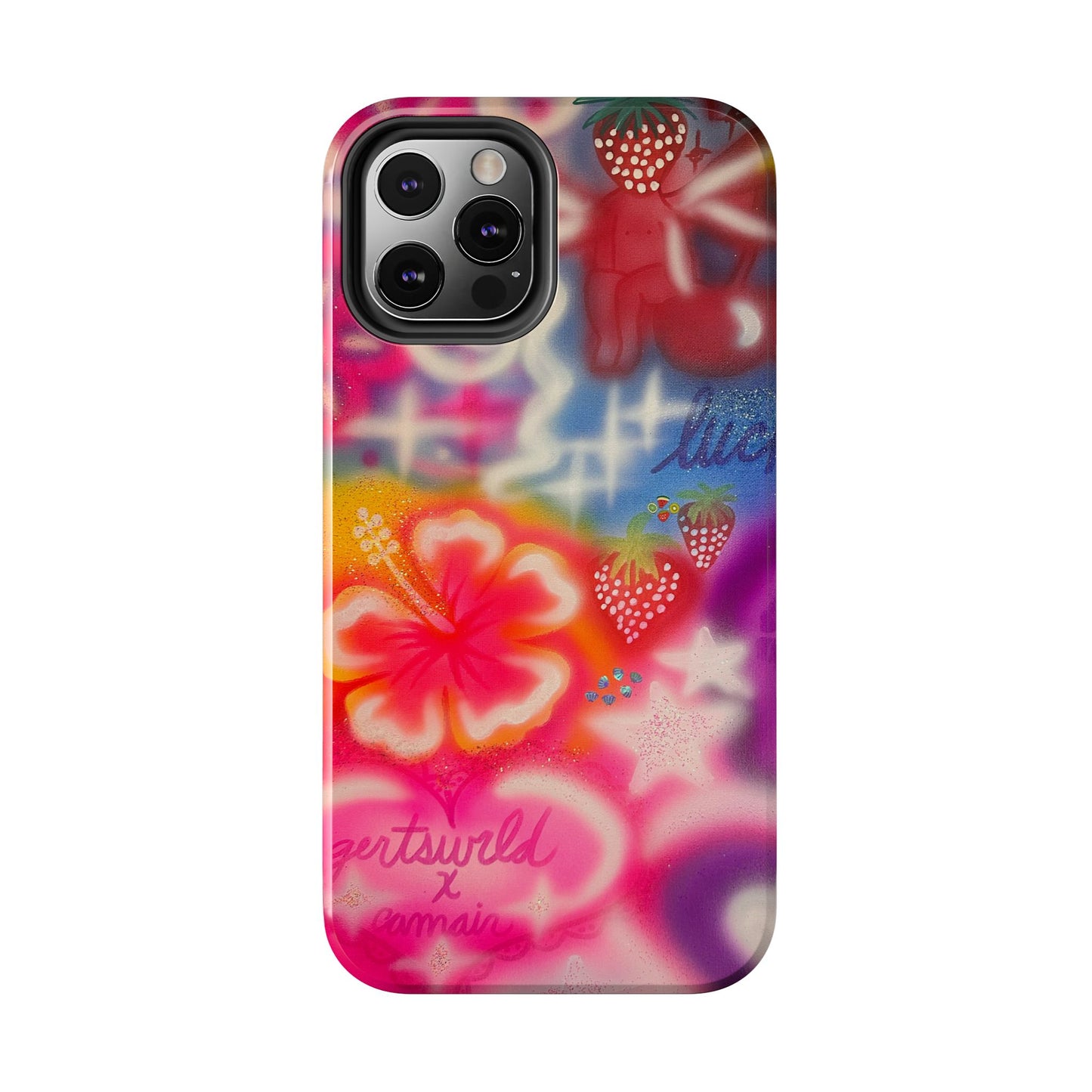 "luck and luv" airbrush iPhone case