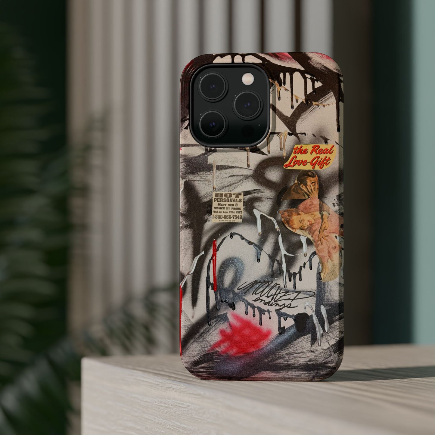 MagSafe "real love" airbrush iPhone case