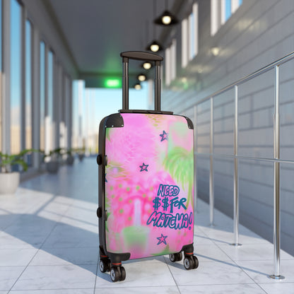 "need $$ for matcha" airbrush suitcase