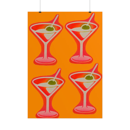 "shaken, not stirred" airbrush rolled print