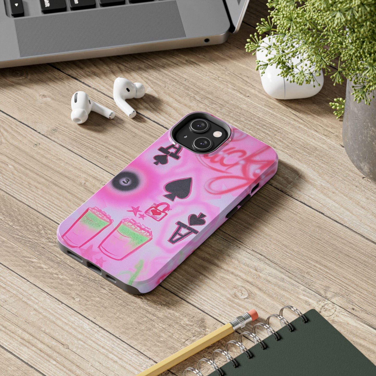 "lucky ace" airbrush iPhone case