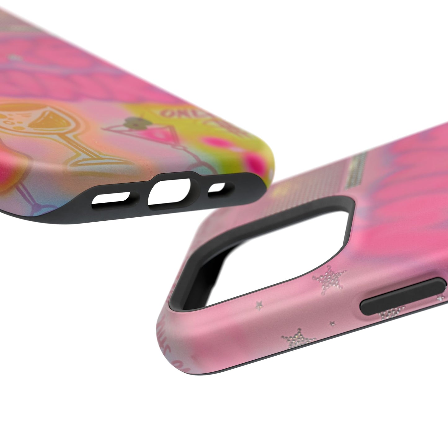 MagSafe "mixed drinks" airbrush iPhone case