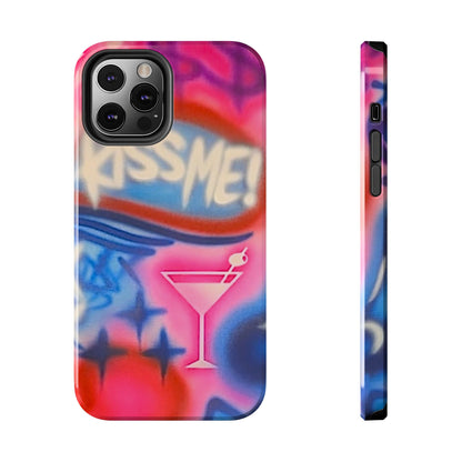 "kiss me pt. 2" airbrush iPhone case