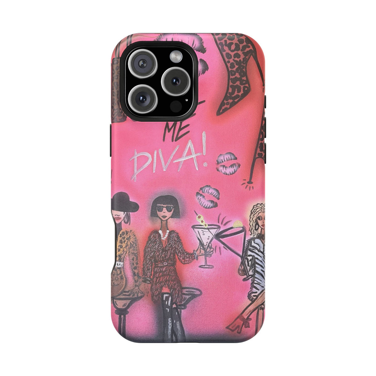 MagSafe "party diva" airbrush iPhone case