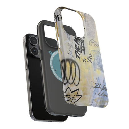 MagSafe "golden glacier" airbrush iPhone case