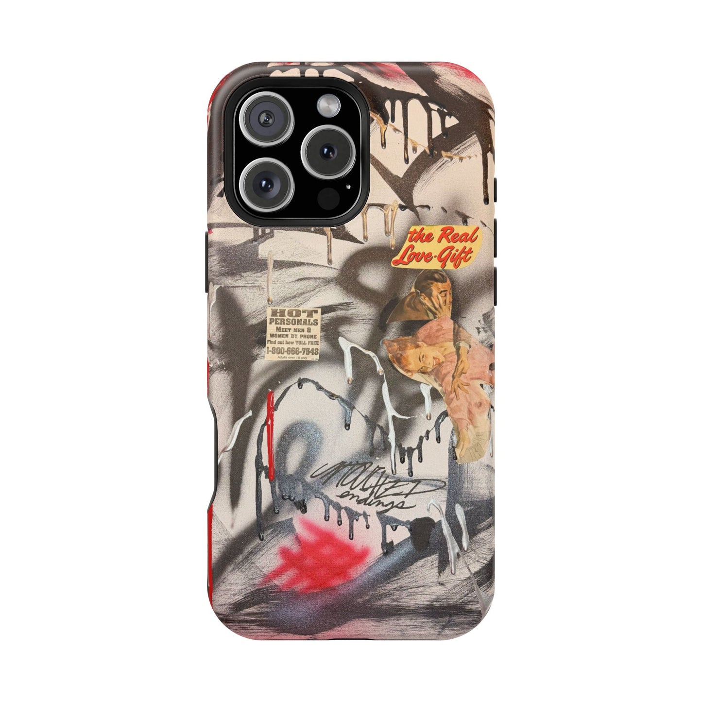MagSafe "real love" airbrush iPhone case