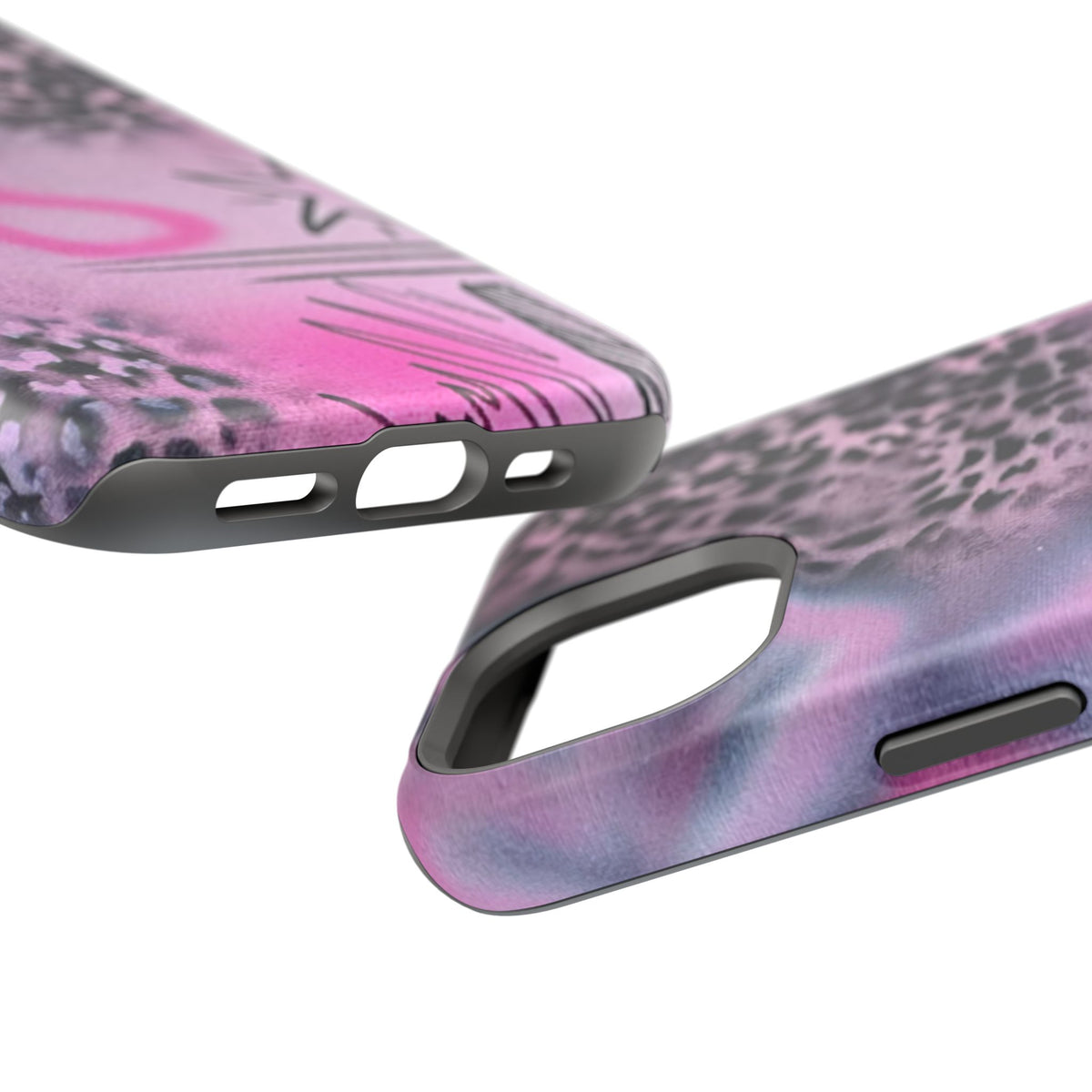 MagSafe "onyx cheetah" Airbrush iPhone Hülle