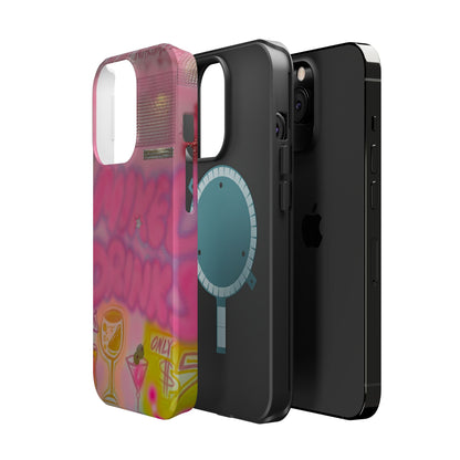MagSafe "mixed drinks" airbrush iPhone case