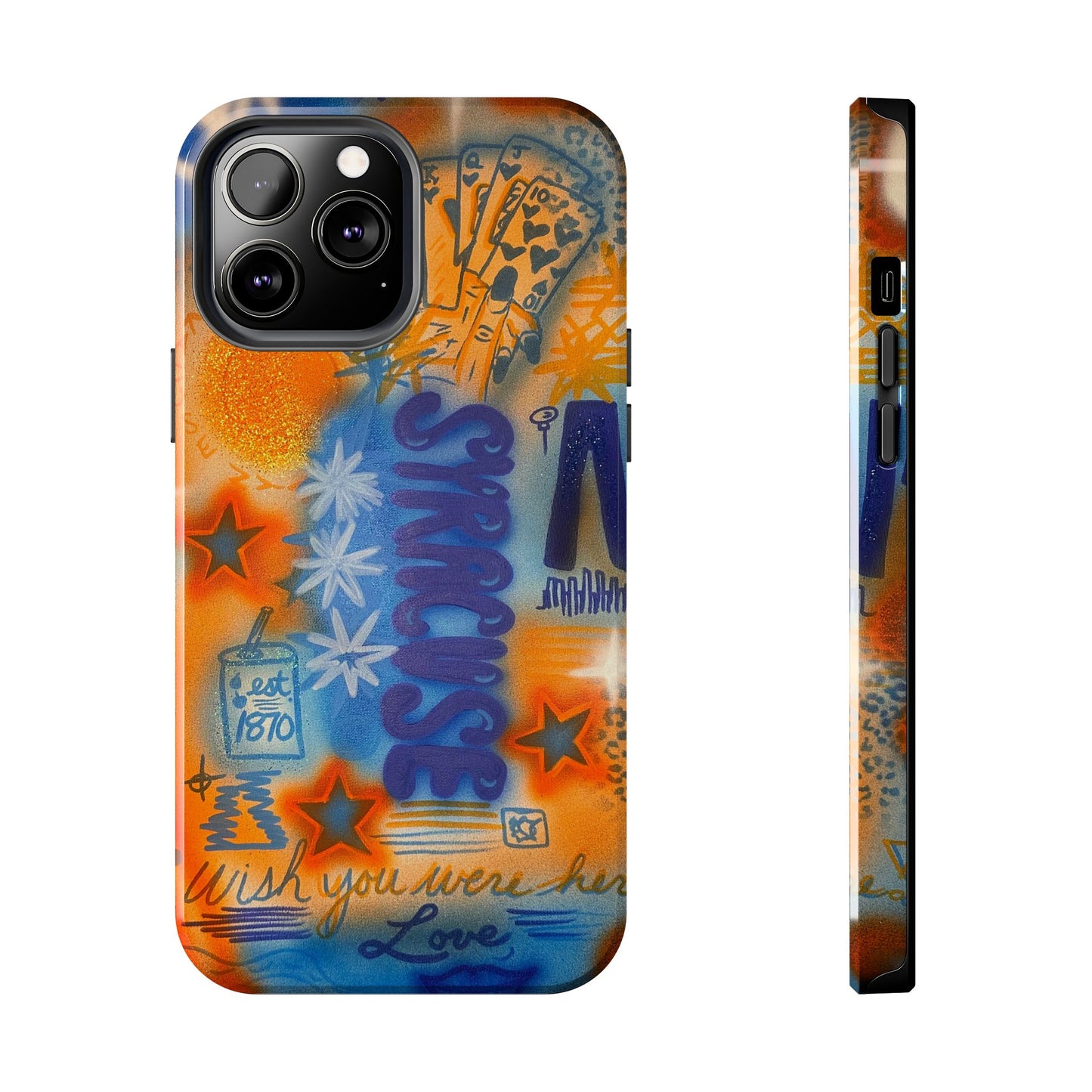 "syracuse" airbrush iPhone case