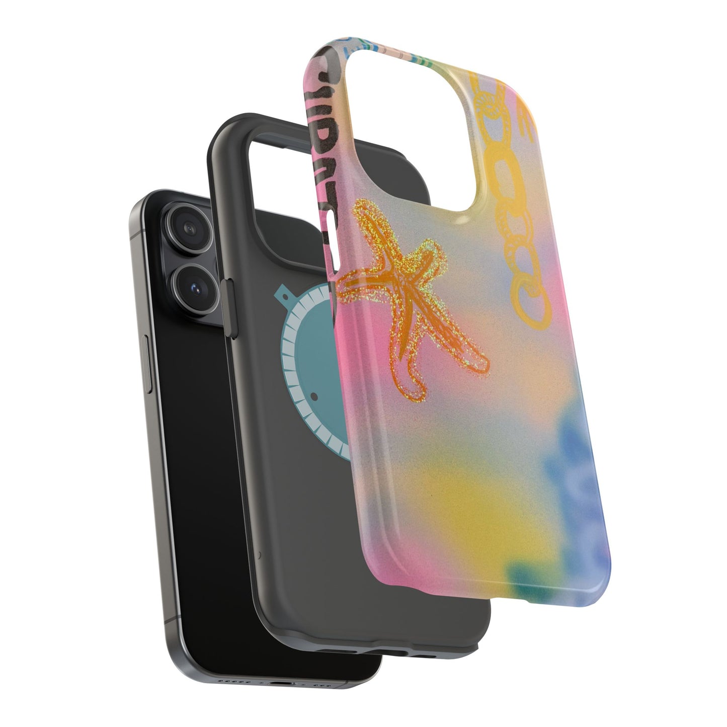 MagSafe "sweet starfish" airbrush iPhone case