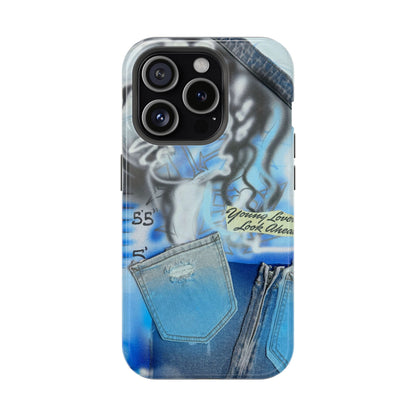 MagSafe "young lovers" airbrush iPhone case