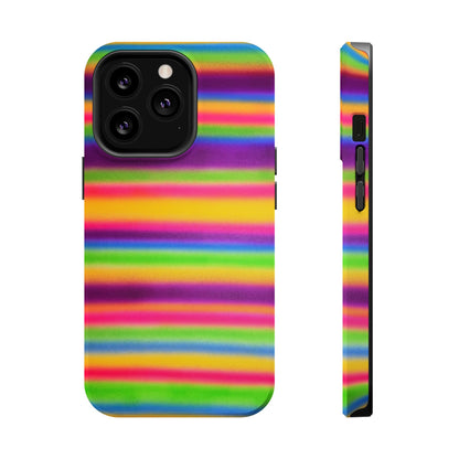 MagSafe "colorful stripes" airbrush iPhone case
