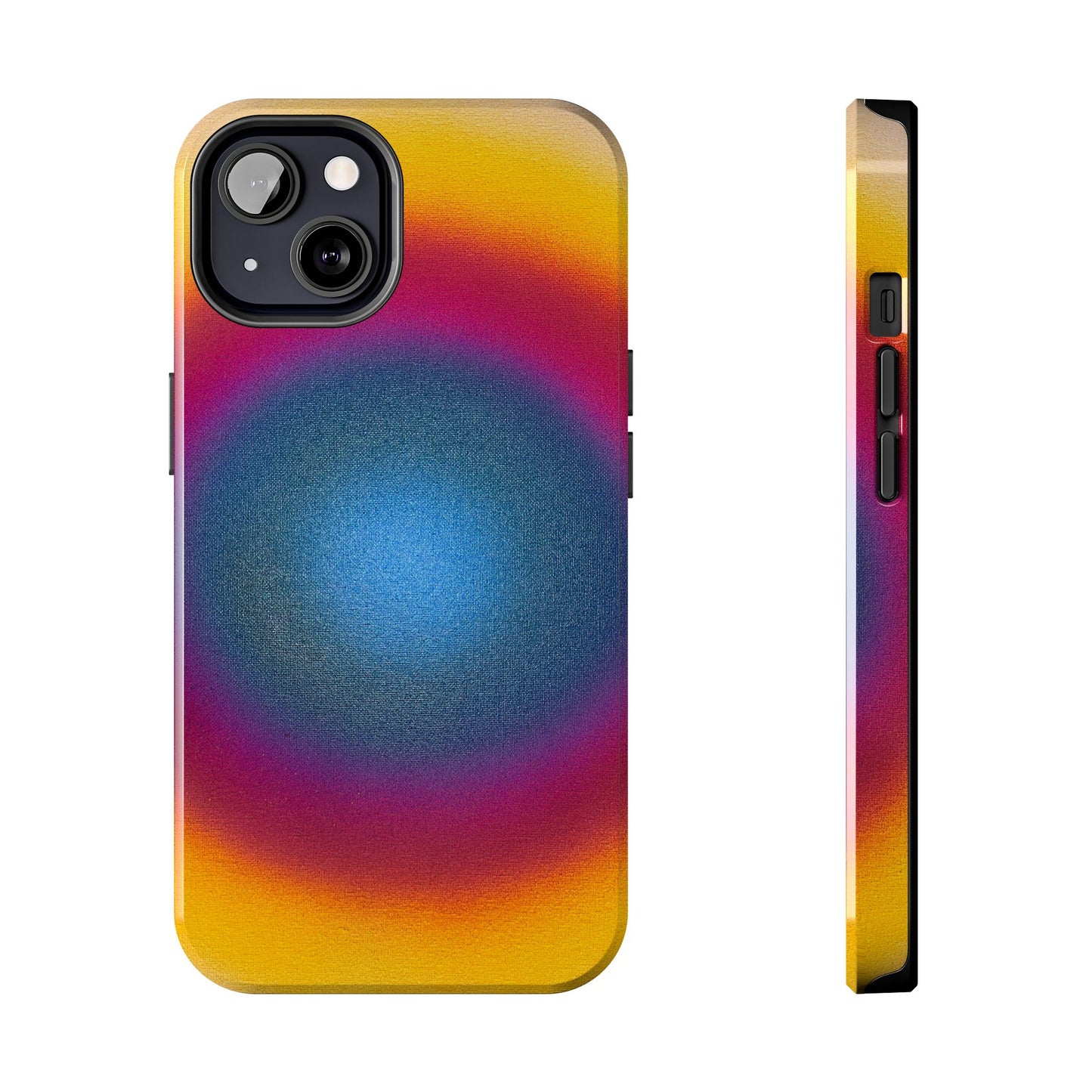 "blue raspberry aura" airbrush iPhone case