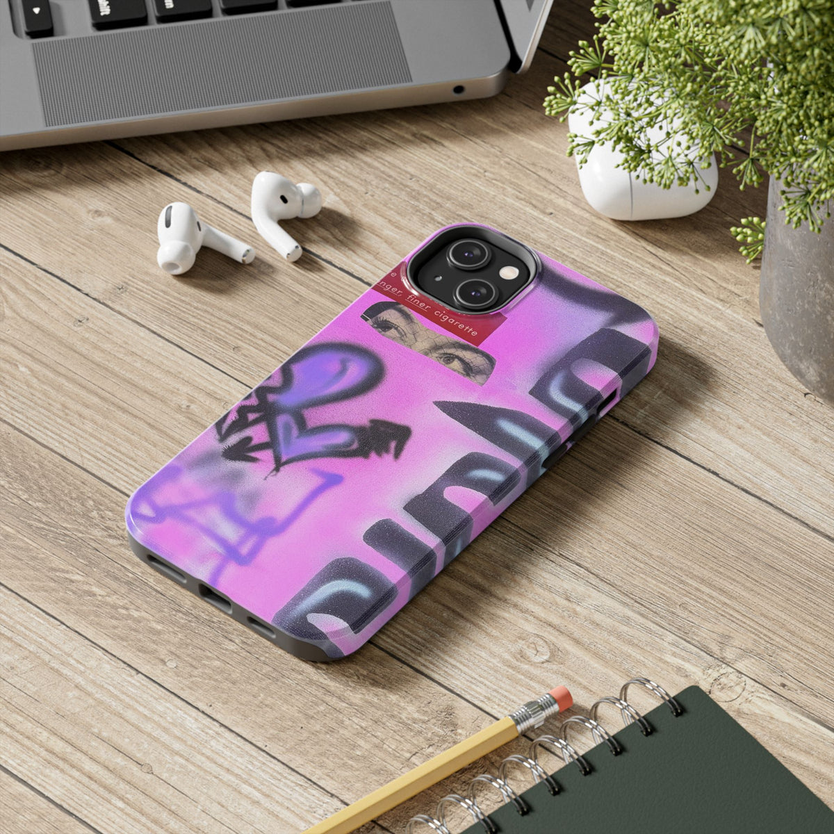 "Lila Prinzessin" Airbrush iPhone Hülle