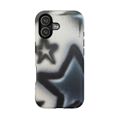 MagSafe "black & white stars" airbrush iPhone case