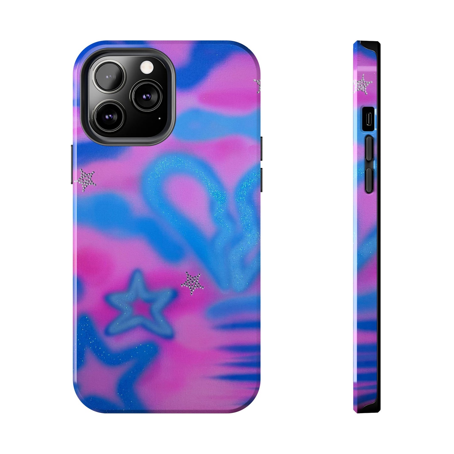 "blue camo" airbrush iPhone case