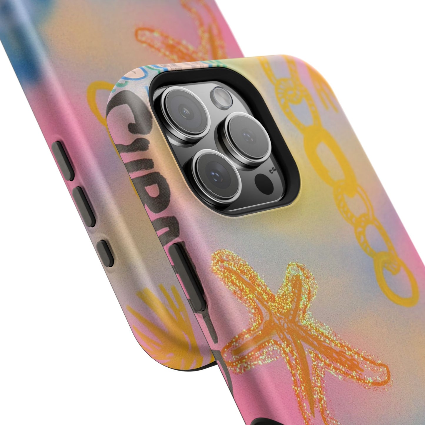 MagSafe "sweet starfish" airbrush iPhone case
