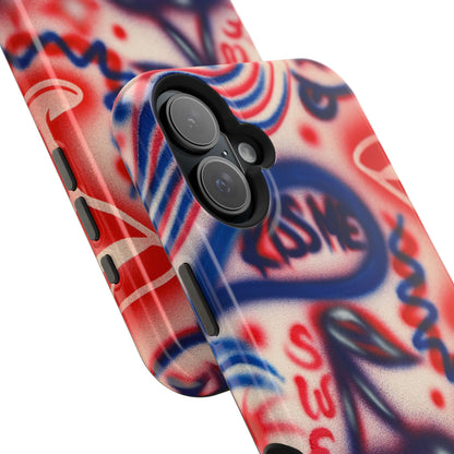 MagSafe „Kiss me“ Airbrush iPhone-Hülle